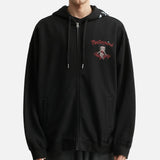 Mastermind World x Betty Boop Damaged Boxy Fit Hoodie Black Red - ORIGINALFOOK