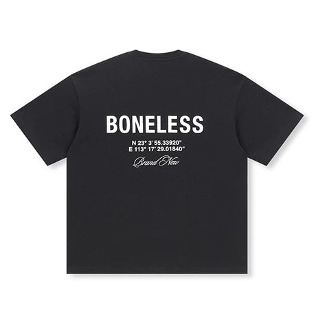Boneless Coordinate Tee Black - ORIGINALFOOK