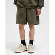 Boneless B Logo Boxy Sweat Shorts Olive - ORIGINALFOOK