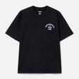 Black NEIGHBORHOOD SS-6 Tee shirt displayed flat, showing the front design and classic crew neckline.