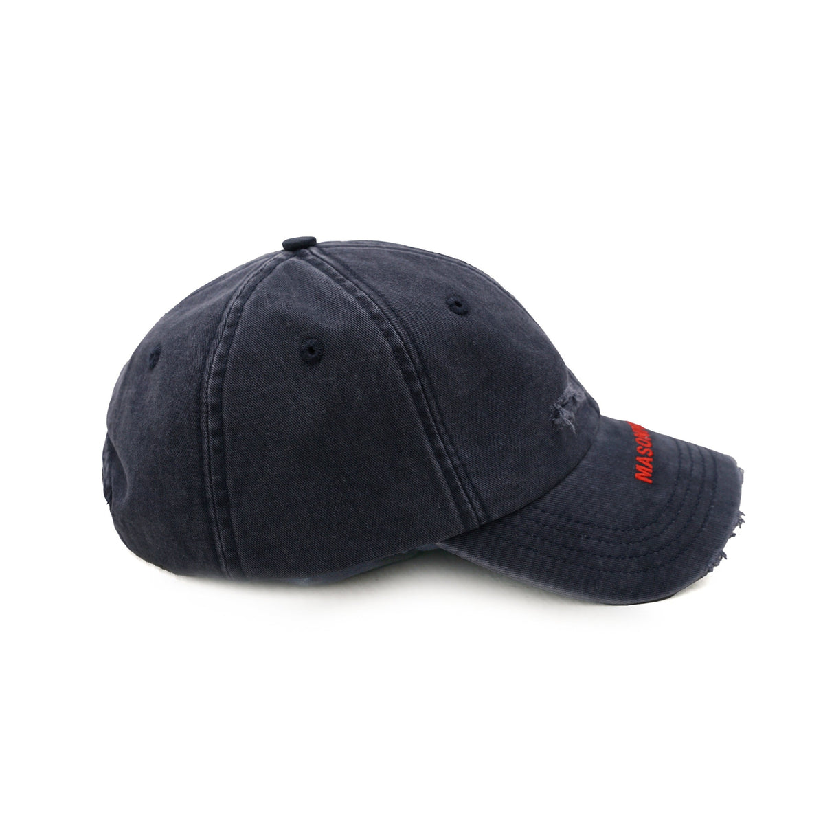 MasonPrince Embroidered Logo Cap Washed Navy