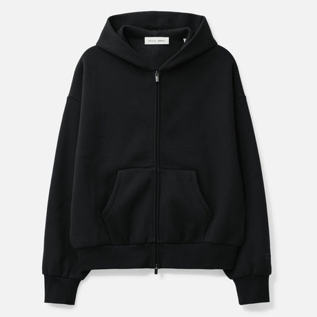 Fear Of God Essentials Metallica Logo Classic Zip-up Hoodie Jet Black