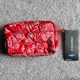 Supreme Puffer Pouch Red Paisley supreme supreme - originalfook singapore