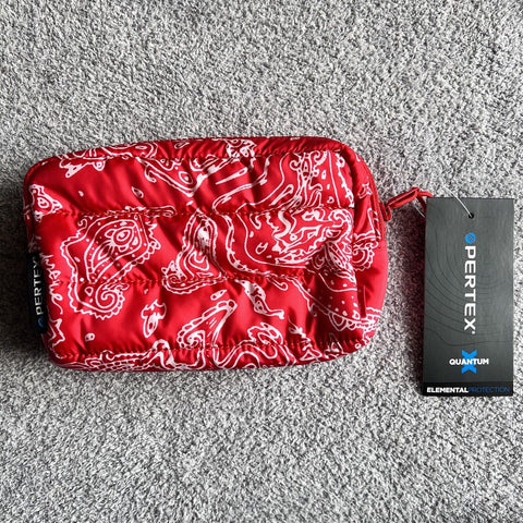 Supreme Puffer Pouch Red Paisley