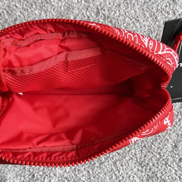 Supreme Puffer Pouch Red Paisley supreme supreme - originalfook singapore