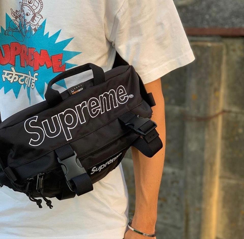 Supreme Waist Bag Black supreme supreme - originalfook singapore