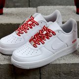 Nike air force 1 supreme white sale