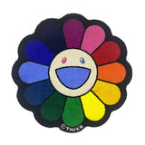 TAKASHI MURAKAMI Kaikai Kiki Flower 70cm Floor Rug Rainbow Beige TAKASHI MURAKAMI TAKASHI MURAKAMI - originalfook singapore