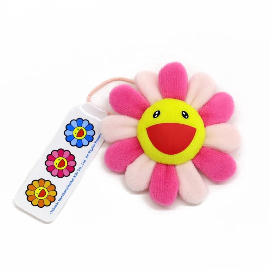 Takashi Murakami Kaikai Kiki Flower Plush Badge Keychain Pin Pink TAKASHI MURAKAMI TAKASHI MURAKAMI - originalfook singapore