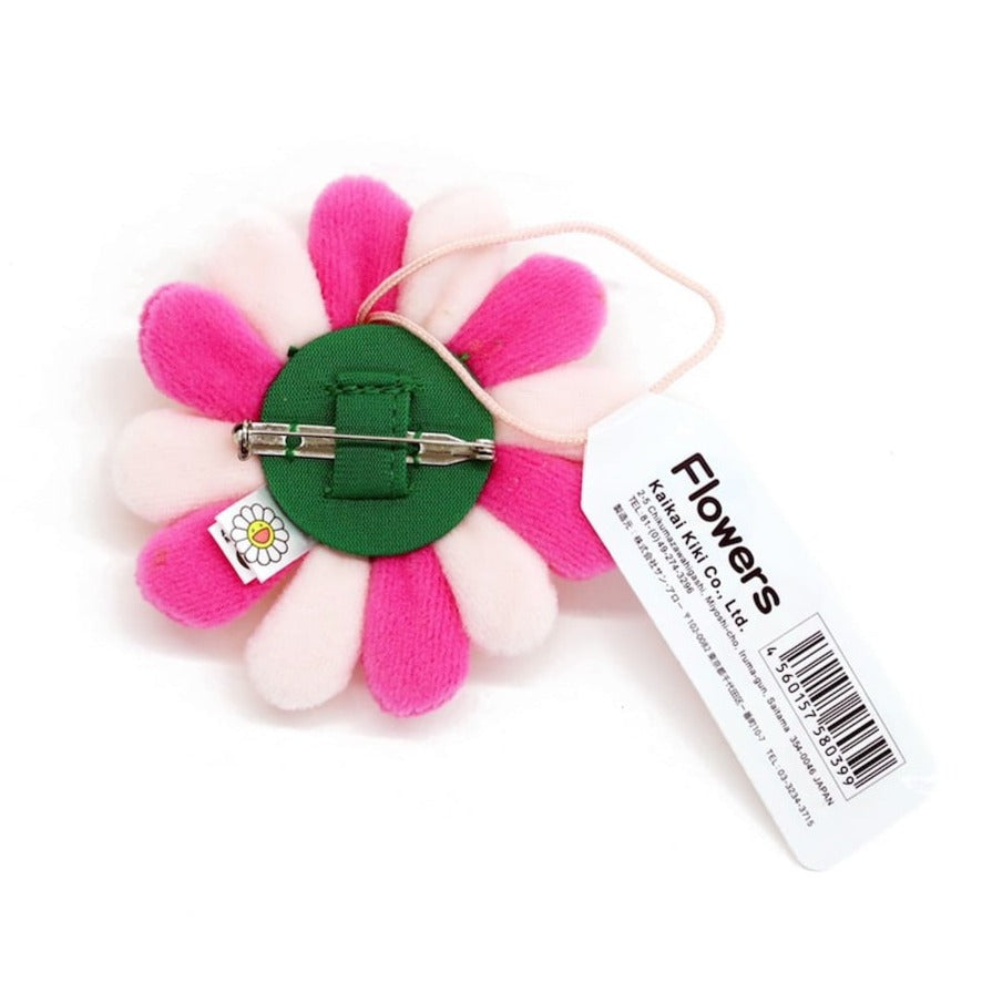 Takashi Murakami Kaikai Kiki Flower Plush Badge Keychain Pin Pink TAKASHI MURAKAMI TAKASHI MURAKAMI - originalfook singapore