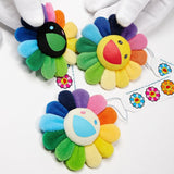 Takashi Murakami Kaikai Kiki Flower Plush/Badge/Keychain/Pin Rainbow White TAKASHI MURAKAMI TAKASHI MURAKAMI - originalfook singapore