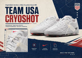 White Nike Cryoshot Zoom M9 shoes from the Virgil Abloh Archive x Nike collaboration, featuring sleek design and modern sneaker details.