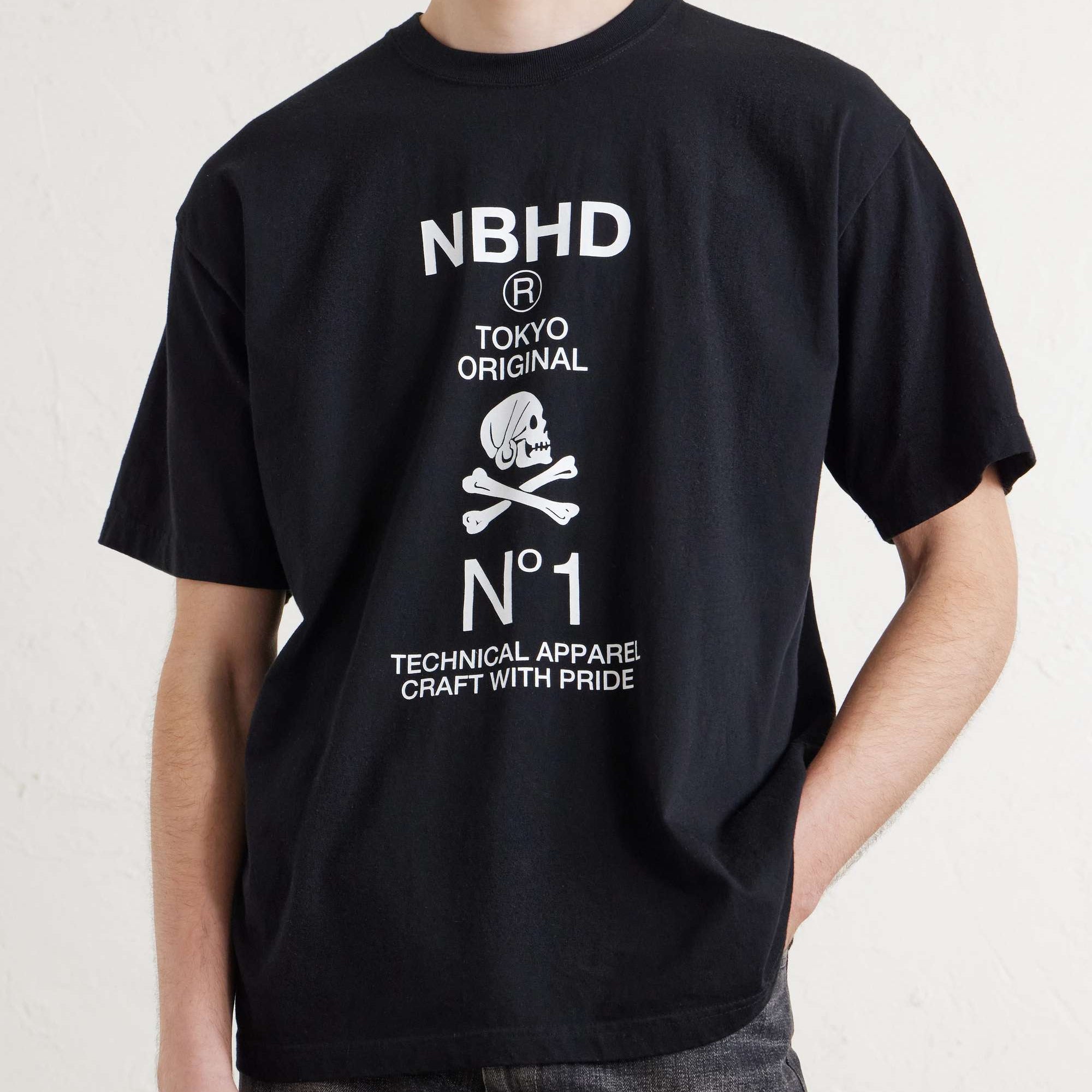 サイズM NEIGHBORHOOD spot スカルロゴTシャツ black Buy Neighborhood SS-08 Skull Tee Black online in Singapore