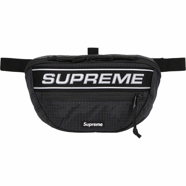 Supreme Reflective Logo Waist Bag Black supreme supreme - originalfook singapore