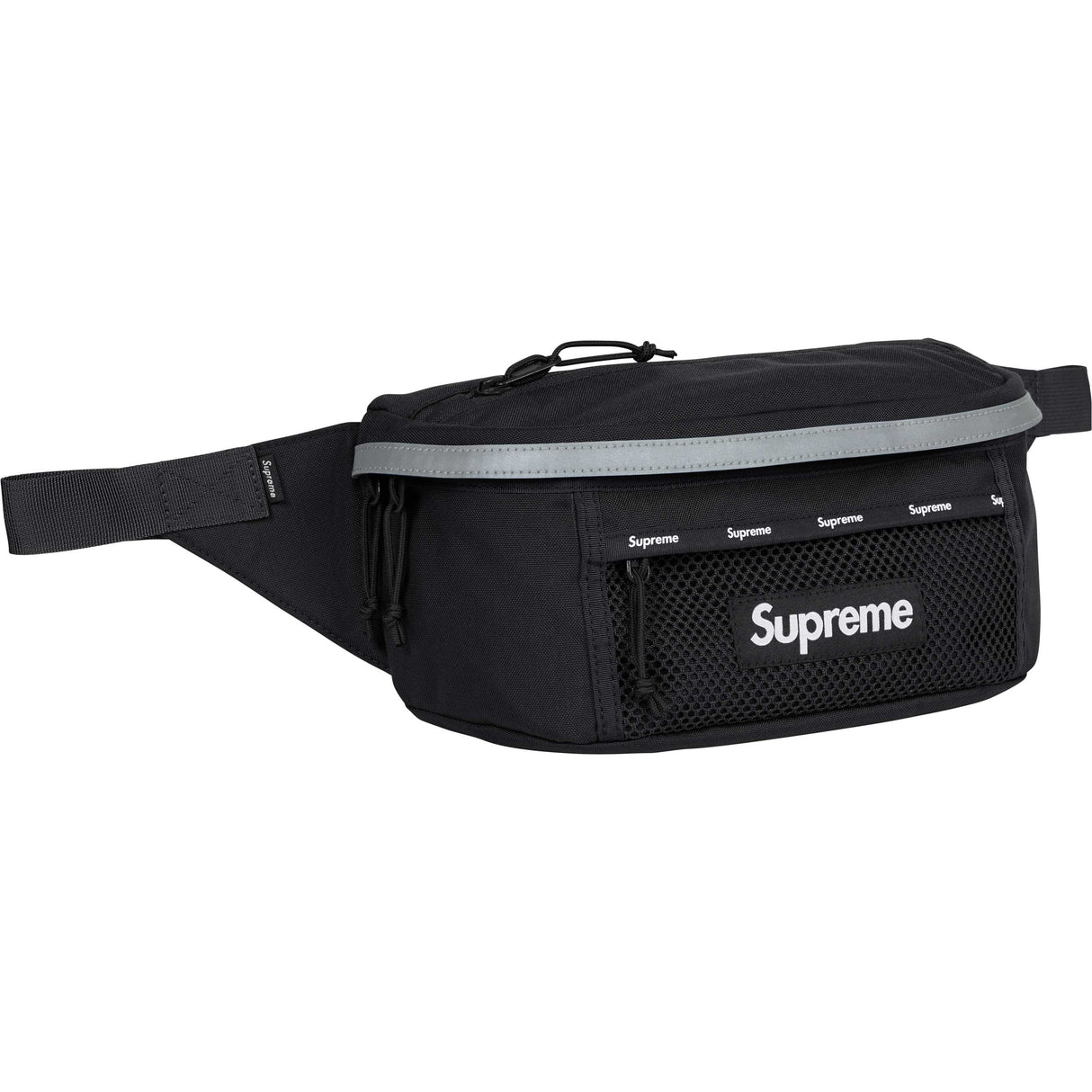 Supreme Reflective Waist Bag Black SUPREME SUPREME - originalfook singapore