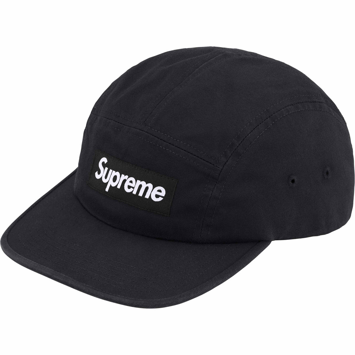 Supreme Washed Chino Twill Camp Cap Black supreme supreme - originalfook singapore