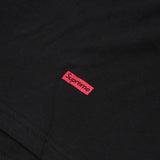 SUPREME X Hanes Tagless Tee Black (Pack of 3) supreme supreme - originalfook singapore