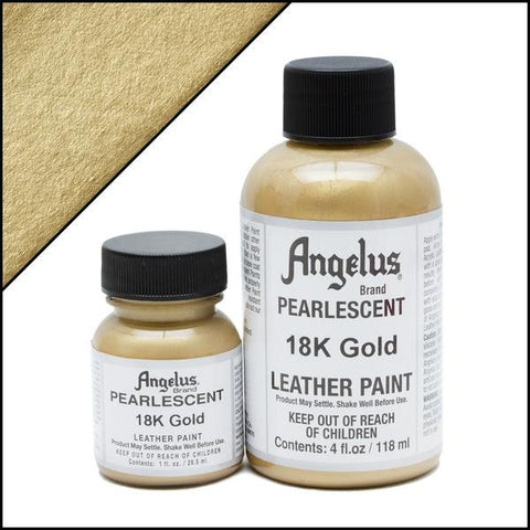 Angelus Pearlescent Leather Paint 18K Gold