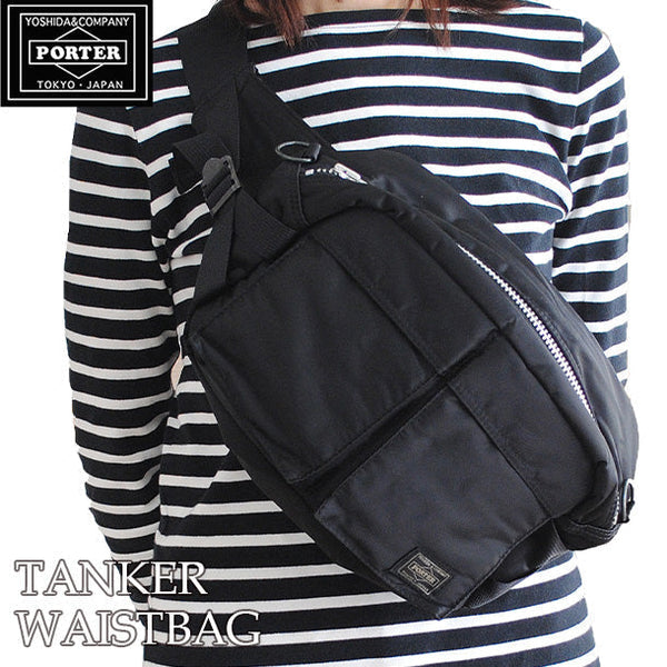 PORTER YOSHIDA JAPAN Tanker Waist Bag Black [622-78302] | ORIGINALFOOK