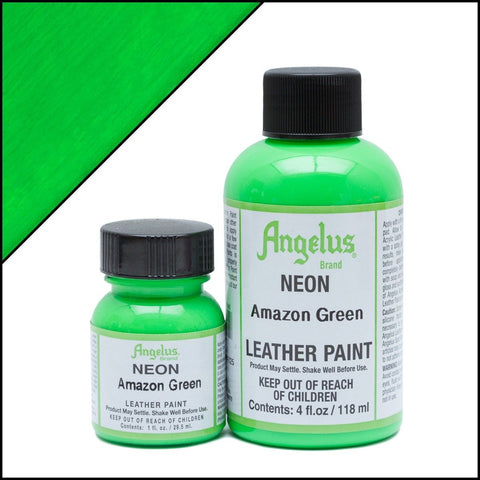 Angelus Leather Paint Neon Amazon Green