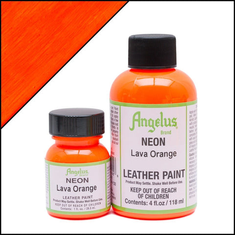 Angelus Leather Paint Neon Lava Orange