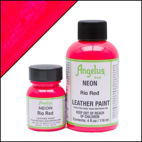 Angelus Leather Paint Neon Rio Red