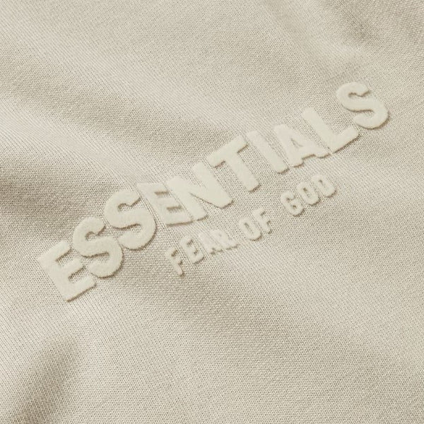 FEAR OF GOD Essentials Felt Logo Long Sleeve Tee Wheat FEAR OF GOD FEAR OF GOD - originalfook singapore