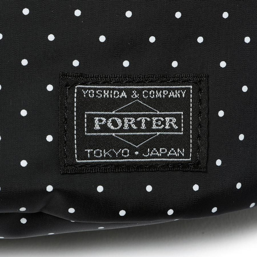 Head Porter Japan Black Beauty Dot Waist Bag - | ORIGINALFOOK Head Porter Japan Black Beauty Dot Waist Bag - | ORIGINALFOOK