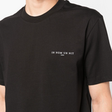 IH NOM UH NIT Paris Chest Logo Tee Black NUS23201 IH NOM UH NI IH NOM UH NI - originalfook singapore