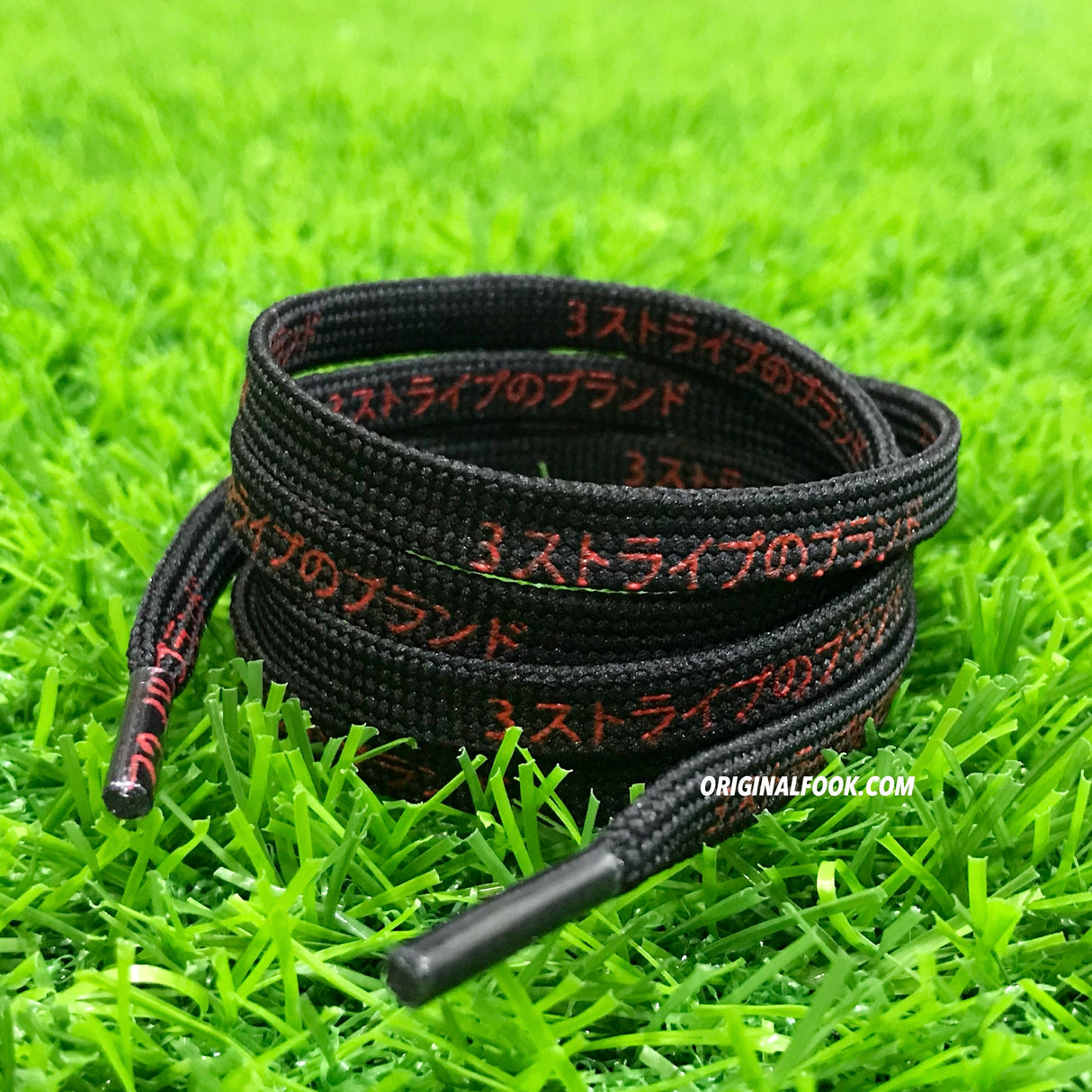 Japanese Katakana Shoelaces NMD Ultra boost Black/Red originalab originalab - originalfook singapore