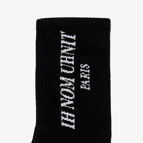 IH NOM UH NIT Paris Logo Socks Black