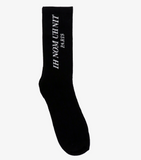 IH NOM UH NIT Paris Logo Socks Black IH NOM UH NI IH NOM UH NI - originalfook singapore