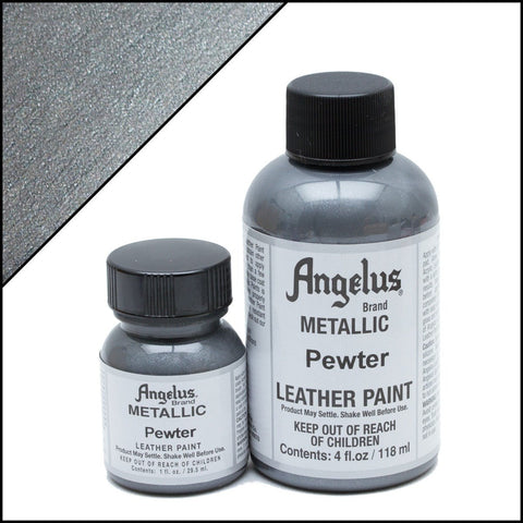 Angelus Leather Paint Metallic Pewter