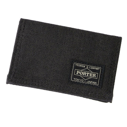 PORTER YOSHIDA JAPAN Smokey Card case Black [592-09992]