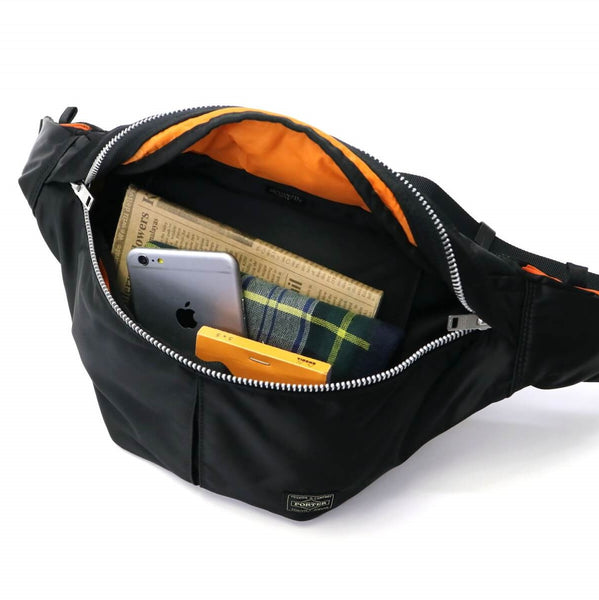 PORTER YOSHIDA JAPAN Tanker Waist Bag (L) Black [622-76628] PORTER JAPAN PORTER JAPAN - originalfook singapore