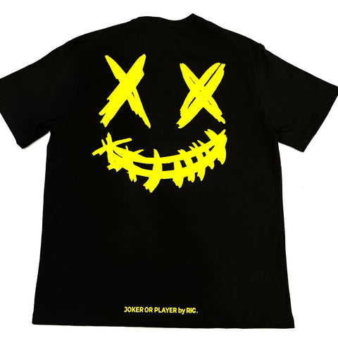 Rickyisclown [RIC] Neon Smiley Tee Black Yellow [R8210816f-TT]