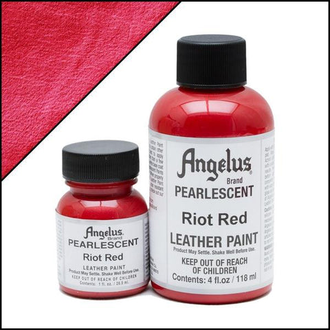 Angelus Pearlescent Leather Paint Riot Red
