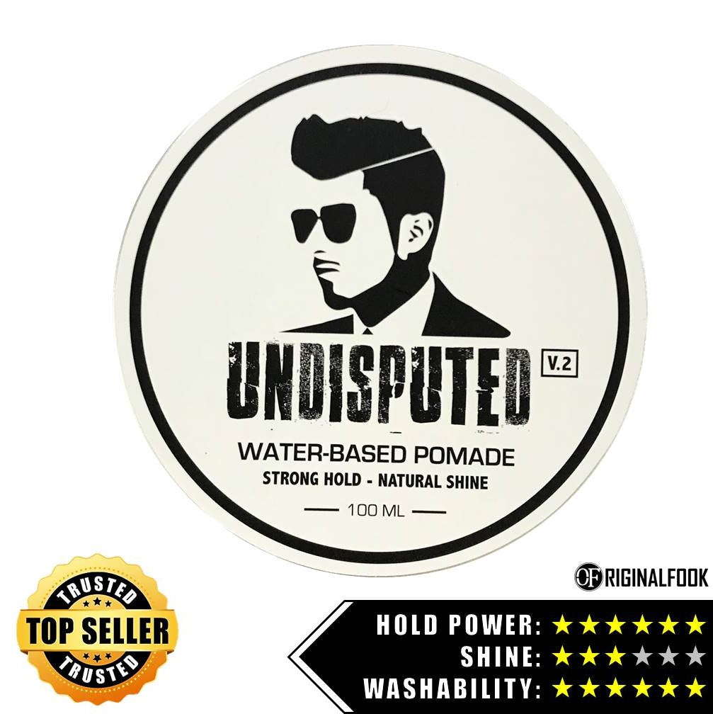 UNDISPUTED Waterbased Strong Hold Pomade V2.0 Jadioc Jadioc - originalfook singapore