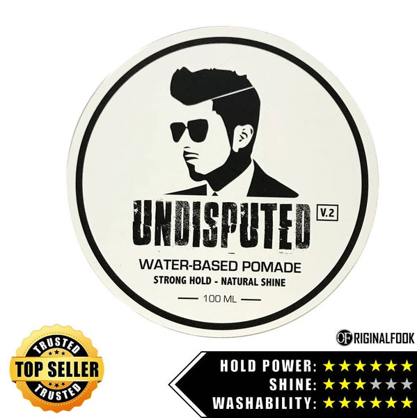 UNDISPUTED Waterbased Strong Hold Pomade V2.0 Jadioc Jadioc - originalfook singapore