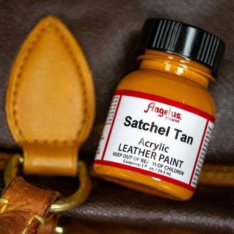 Angelus Leather Paint Satchel Tan