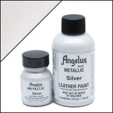 Angelus Leather Paint Metallic Silver angelus angelus - originalfook singapore