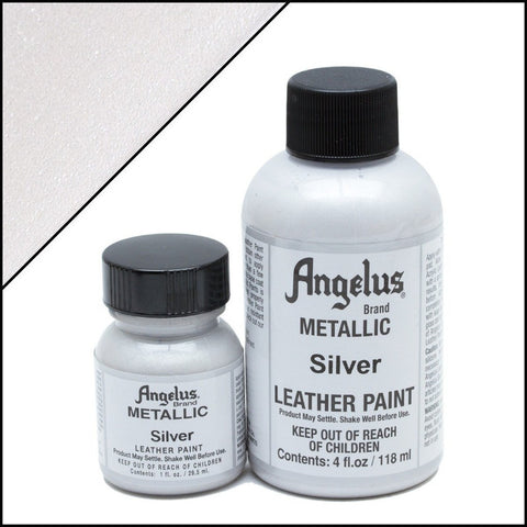 Angelus Leather Paint Metallic Silver