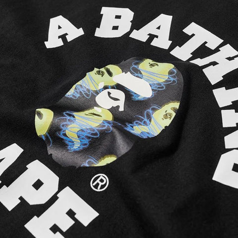Bathing Ape Storm College Tee Black