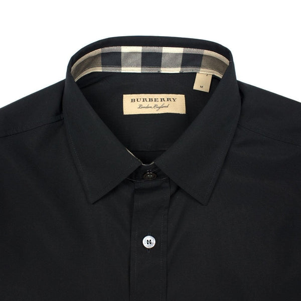 Burberry Cambridge Long Sleeve Shirt Black BURBERRY BURBERRY - originalfook singapore