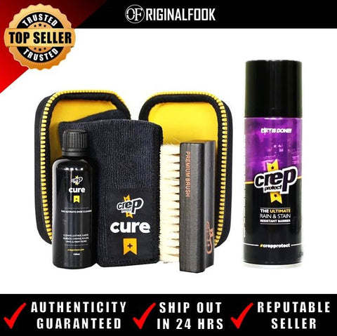Crep Protect Cure Kit, Ultimate Rain & Stain Shoe Spray and 6 Wipes (Bundle  Gift Pack), Clear : Buy Online at Best Price in KSA - Souq is now  : Fashion
