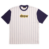 Drew House Secret Tee Navy Pinstripe DREW HOUSE DREW HOUSE - originalfook singapore