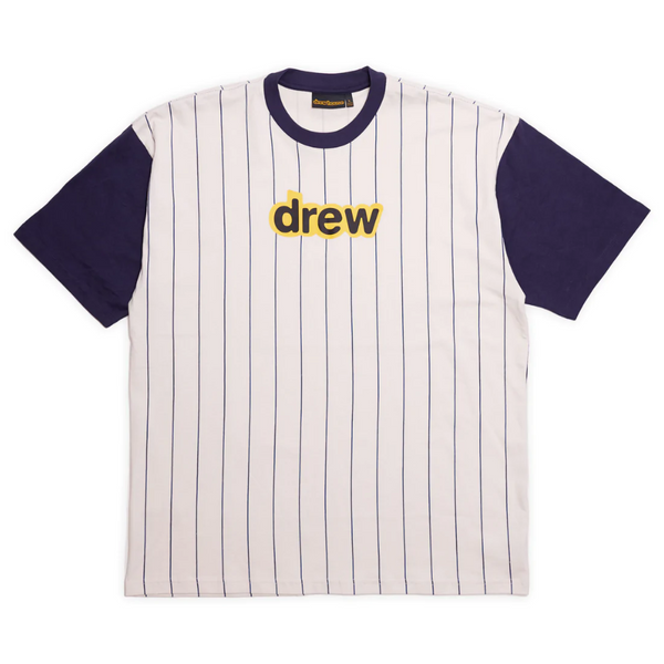 Drew House Secret Tee Navy Pinstripe DREW HOUSE DREW HOUSE - originalfook singapore