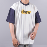 Drew House Secret Tee Navy Pinstripe DREW HOUSE DREW HOUSE - originalfook singapore