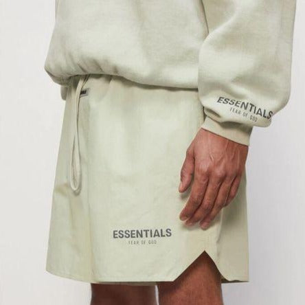 FEAR OF GOD Essentials 3M Reflective Nylon Shorts Sage FEAR OF GOD FEAR OF GOD - originalfook singapore