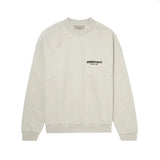 FEAR OF GOD Essentials Felt Logo Crewneck Sweatshirt Light Oatmeal FEAR OF GOD FEAR OF GOD - originalfook singapore
